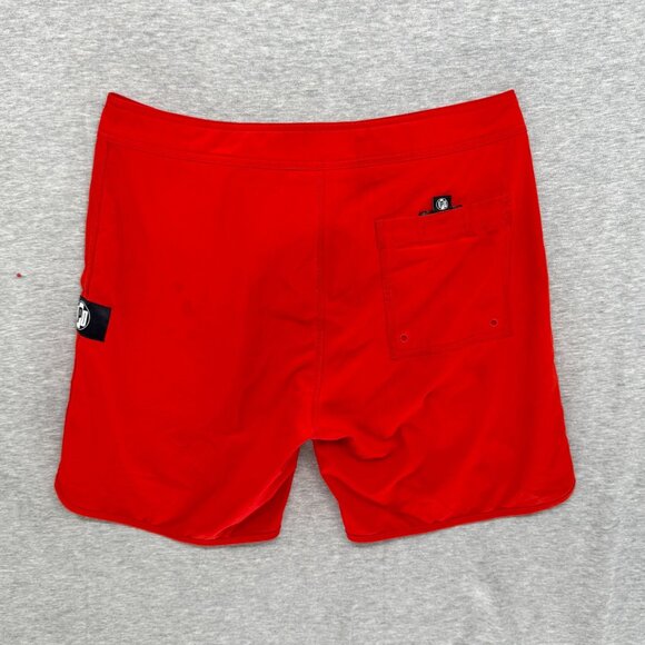 IPD Huntington Beach OC Jr Lifeguard Mens 32 Red Board Shorts 83 Style Swim - Picture 7 of 12